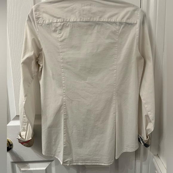 🌟HOST PICK🌟 Burberry White button down Classic Checked cuff - Picture 11 of 13